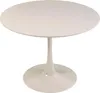 Tavolo da pranzo rotondo per 4 persone D100 cm beige - Anteprima dell’immagine prodotto 2