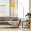 LED E27 Bogenlampe Orange höhenverstellbar Marmorfuß Produktbild-Vorschau 6