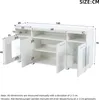140*40*70cm Beistelltisch, Wohnzimmer Hochglanz Produktbild-Vorschau 6