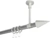 Interdeco Gardinenstange / Vorhangstange Silbergrau / Weiß, Produktbild-Vorschau 1