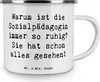 Mr. & Mrs. Panda Pott Spruch Sozialpädagogin Ruhe - Weiß - Produktbild-Vorschau 3