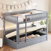 MODFU lit pour enfants 90x200 cm, lit superposé avec Voir les images du produit 1