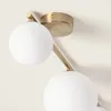 Deckenleuchte aus Metall und Glas Moonlight Brass 4 Spots Produktbild-Vorschau 2