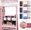 COSTWAY Armoire à bijoux avec LED, armoire à glace avec Voir les images du produit 6