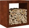 vidaXL Stojan na palivové dřevo 60x40x60 cm Ocel odolná Náhled obrázku produktu 3