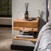FURNLUX Nachttischregal Akazie 35cm / Hauptfarbe: Braun / Produktbild-Vorschau 2