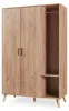 Kleiderschrank 'Norg' 191 x 120 x 52 cm mit 2 Türen 2 Produktbild-Vorschau 2