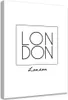 Leinwandbild london inschrift 80x120 cm Feeby grau wandbild Produktbild-Vorschau 1