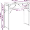 Stabli Konsolentisch Artisan-Eiche 75x30x75cm Holzwerkstoff Produktbild-Vorschau 2