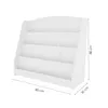 Kinderbuchregal – 88 x 80 x 30 cm – Weiß – Holz – Produktbild-Vorschau 2