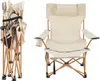A folded and unfolded camping chair. Produktbild-Vorschau