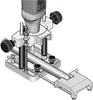 A close-up, isometric view of a router attachment for woodworking. Anteprima dell’immagine prodotto