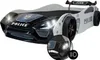 Autobett V2 POLICE Kinderbett 90x200 Schwarz/Weiß mit Produktbild-Vorschau 1