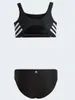 adidas 3-Streifen Bikini Kinder 000 - black/white 164 Produktbild-Vorschau 8