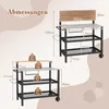 COSTWAY Chariot de barbecue Table de barbecue avec tablette Voir les images du produit 3