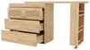 Table de bar avec 6 tiroirs et rotin PE, extensible de 128 Voir les images du produit 15