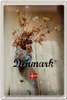 Blechschild Reise 20x30cm Dänemark verwelkte Blumen in Vase Produktbild-Vorschau 1