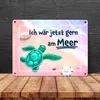 Ich wär jetzt gern am Meer Metallschild in 15x20 cm mit Produktbild-Vorschau 4