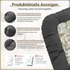 Stuhlkissen Outdoor 2er Set, Sitzkissen Halbrund 48x48 cm, Produktbild-Vorschau 5