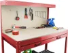 Bituxx Werktisch mit Lochwand und Schublade, Rot, MS-17726 Produktbild-Vorschau 3