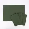 Linen & More Platzset 4er Set Indi einfarbig army grün Produktbild-Vorschau 1