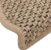 vidaXL Tapis d'escalier Autoadhésif Sisal 15 pcs. 65x21x4cm Voir les images du produit 13