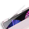 A close-up shot of a pink tablet case with an Apple Pencil inserted into its holder. Produktbild-Vorschau