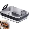 Airfryer Auflaufform aus Edelstahl mit Silikongriffen BPA Produktbild-Vorschau 1