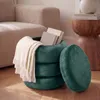 riess-ambiente Runder Polsterhocker VOGUE 40cm grün Samt Produktbild-Vorschau 13