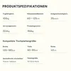 Product specifications for an adjustable desk frame. Produktbild-Vorschau