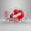 Bild auf Leinwand - Leinwandbild - 5 Teile - Flamingo Vogel Produktbild-Vorschau 3