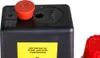 A close-up view of a black compressor control box with a red on/off switch and a yellow warning label. Anteprima dell’immagine prodotto