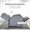 HOMCOM Fernsehsessel Relaxsessel mit Liegefunktion TV-Sesse Produktbild-Vorschau 4