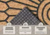 Hanse Home Mix Mats Fußmatte Gummi-Kokos Halbrund Geometric Produktbild-Vorschau 6