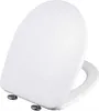 A white toilet seat with a soft-close mechanism. Anteprima dell’immagine prodotto