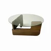 Skye Decor, Mia - Walnoot, Transparant, Salontafel, Productafbeelding-voorbeeld 8