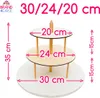 alzata per torte a 3 livelli 30/24/20 cm Brand4Cake Anteprima dell’immagine prodotto 2