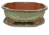 Bonsai-Schale mit Untersetzer Gr. 5 – olivbraun – Haitang Produktbild-Vorschau 1