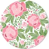MuchoWow® Mauspad Mousepad Blumen - Rosa - Muster 40x40 cm Produktbild-Vorschau 1