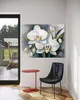 Leinwandbild Orchideenblüte Abstrakt 100x70 Feeby Weiß bild Produktbild-Vorschau 2