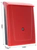 Profirst Mail PM 780 Kunststoff Briefkasten Schwarz Rot Produktbild-Vorschau 3