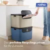 Rotho 3er-Set Mülltrennsystem je 55L Albula – Mülleimer mit Produktbild-Vorschau 2