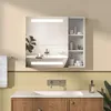 Spiegelschrank Bad mit Beleuchtung 70x60 cm 1 Tür (öffnet Produktbild-Vorschau 1