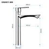 Homelody Wasserhahn bad Chrom, hoch Waschbeckenarmatur Produktbild-Vorschau 13