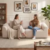 HOMCOM 3-zitsbank, 225 cm. Comfortabele bank met Productafbeelding-voorbeeld 9