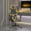 Gaming-Stuhl mit Massagefunktion Schwarz & Golden Produktbild-Vorschau 1