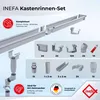 INEFA Dachrinnen Set PVC, NW83 / 83mm Kastenrinne 6m Grau, Produktbild-Vorschau 2