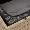 vidaXL Gartensofa mit Kissen 3-Sitzer Beige Poly Rattan Produktbild-Vorschau 2