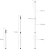 Jayseuw Stan Pole 8ks Teleskopická plachta Pole Aluminium Náhled obrázku produktu 2