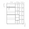 Kleiderschrank INES IN-10 mit 4 Türen Schrank 180x215 cm Produktbild-Vorschau 3
